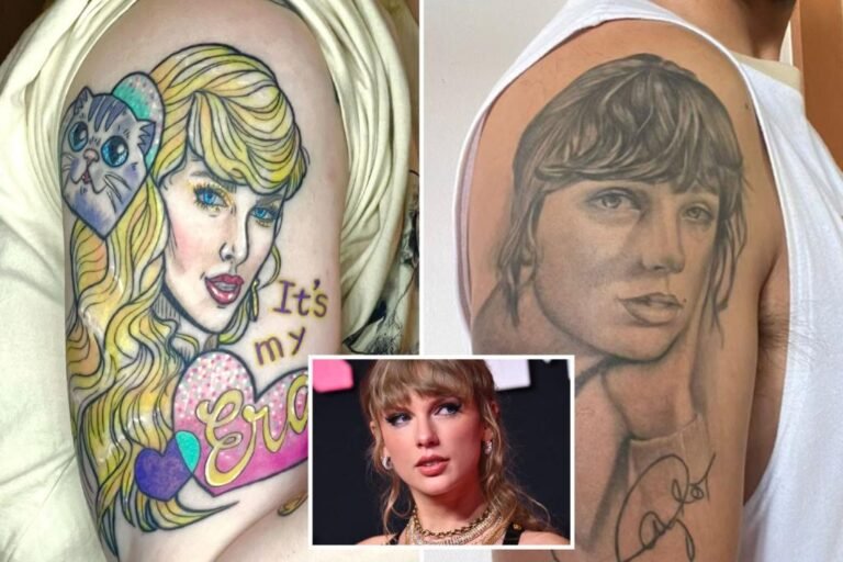 Swifties get Taylor Swift's face tattooed on them