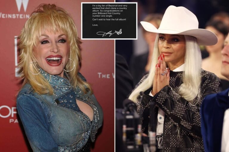 Dolly Parton congratulates Beyoncé on 'Texas Hold 'Em' success
