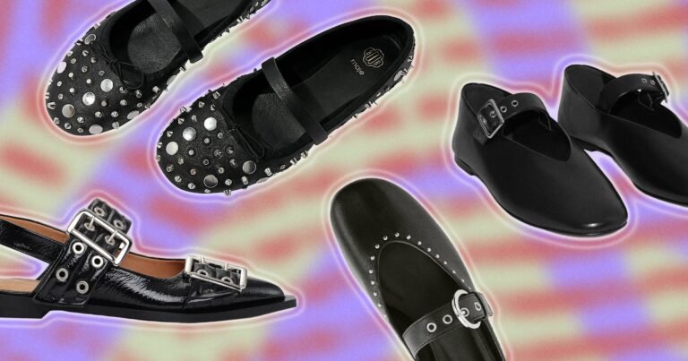 9 Pairs Of Studded Ballet Flats Inspired By Ganni